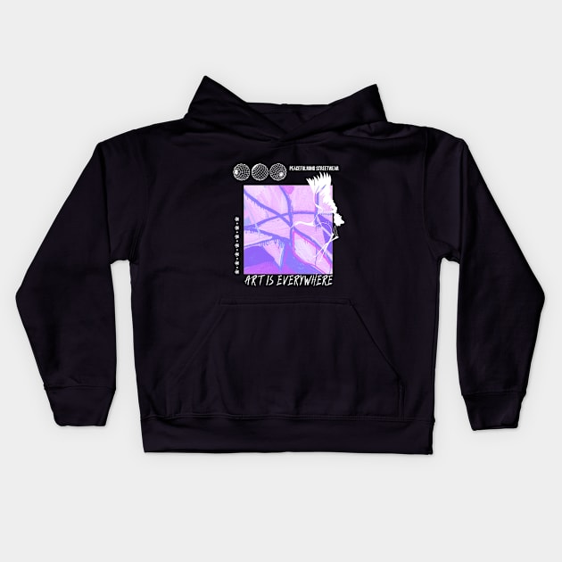 Streetwear: art is everywhere Kids Hoodie by Peacefulmind Streetwear